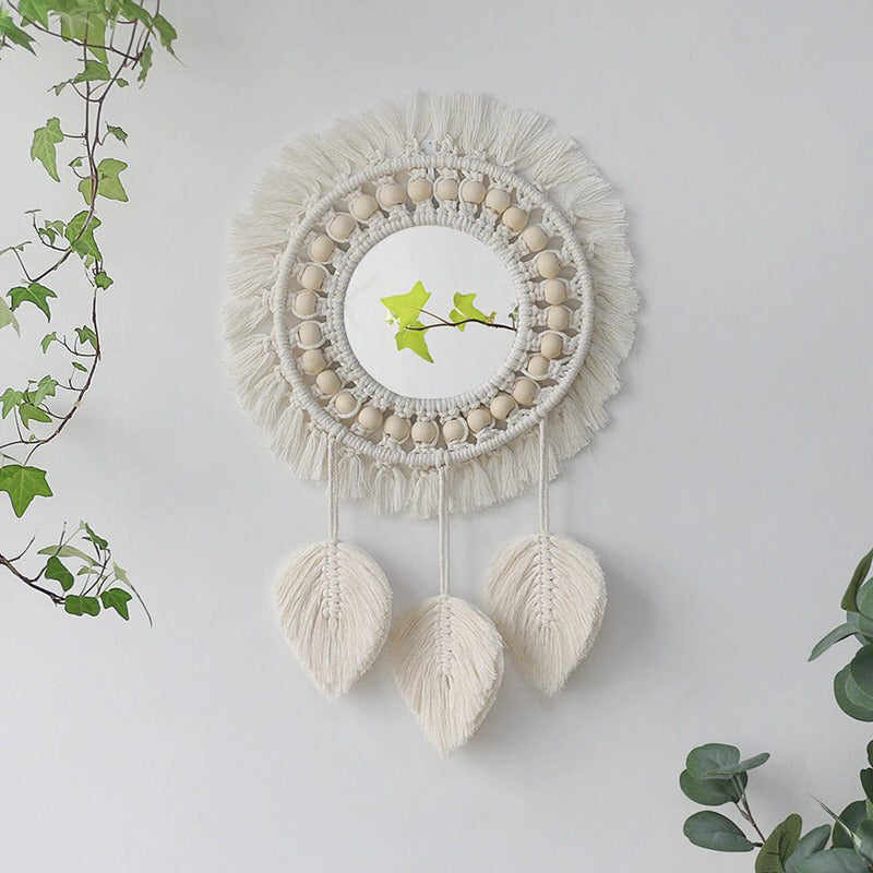 Macrame Wall Hanging Round Mirror — Considered Home Styling — Lifestyle 4