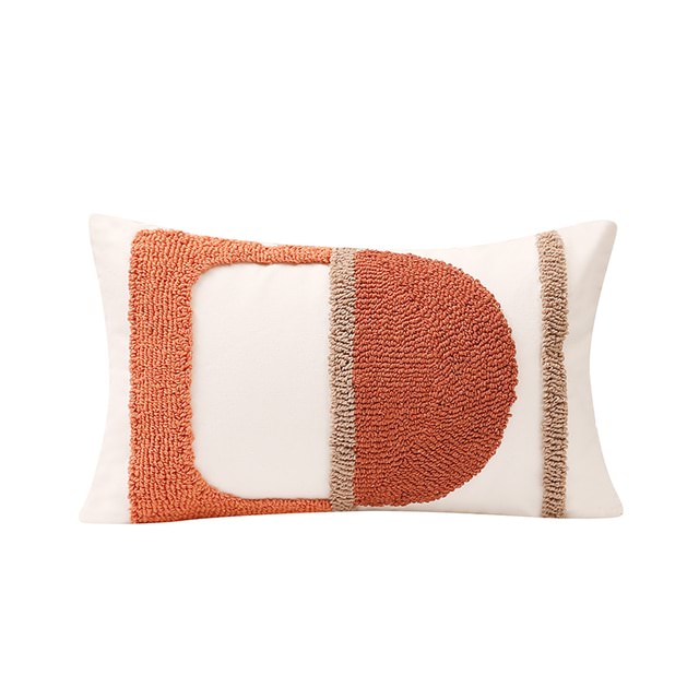 Boho Tufted Arcs Cushion Cover — Soft Textured Pillow for Bedroom Layering — Lifestyle 7