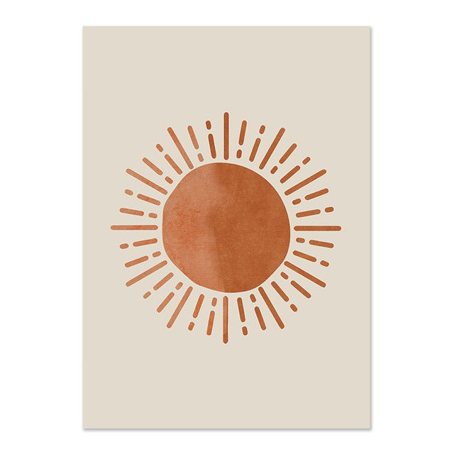 Boho Sun & Moon Canvas Posters — Considered Home Styling — Lifestyle 2