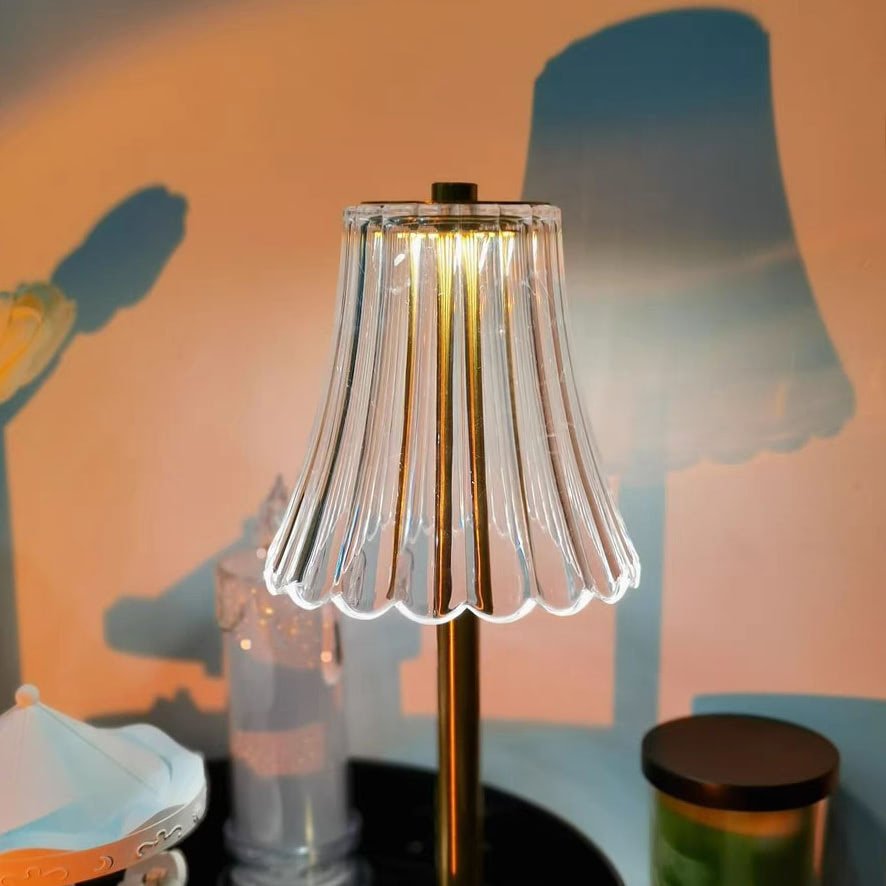 Brass Mini Table Lamp — Warm LED Mood Lighting for Bedside — Lifestyle 2