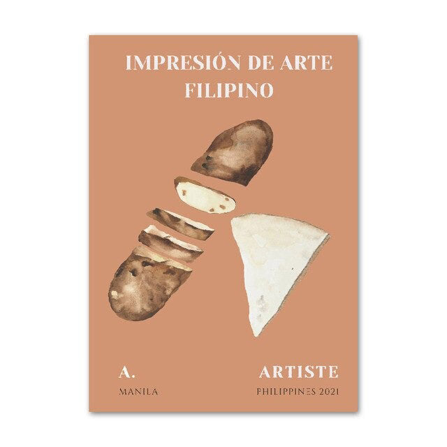 Bread and Coffee Canvas Posters — Considered Home Styling