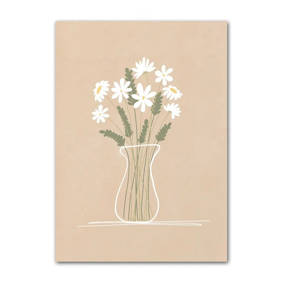 Minimalist Pale Brown Canvas Posters — Considered Home Styling — Lifestyle 4