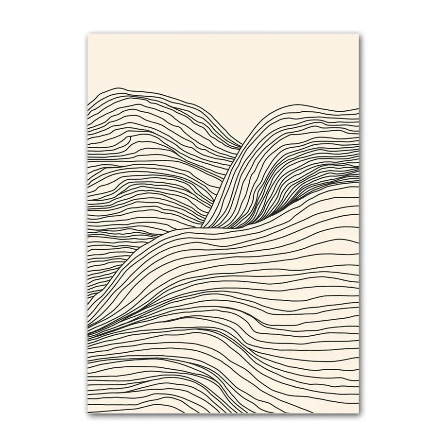 Minimalist Pale Brown Canvas Posters — Considered Home Styling — Lifestyle 8