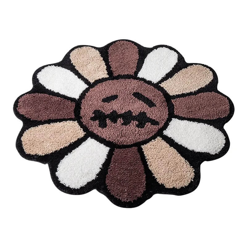 Zombie Daisy Accent Rug — Soft Accent Rug for Bedroom Layering — Lifestyle 2