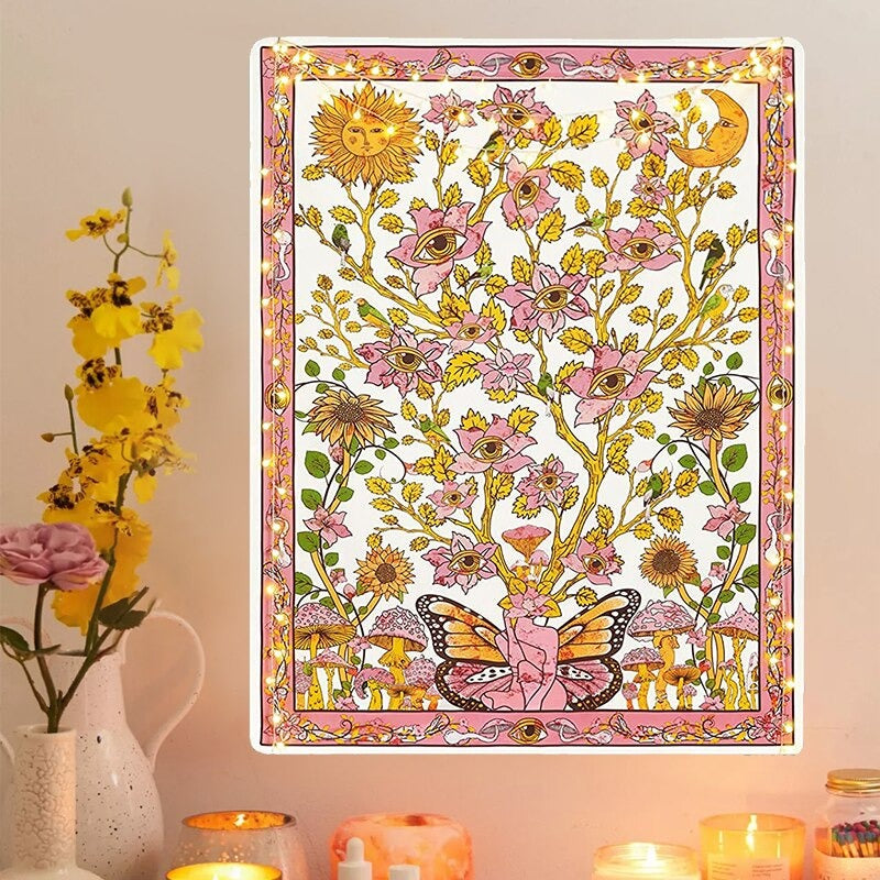 Butterfly Goddess Tapestry — Considered Home Styling — Detail