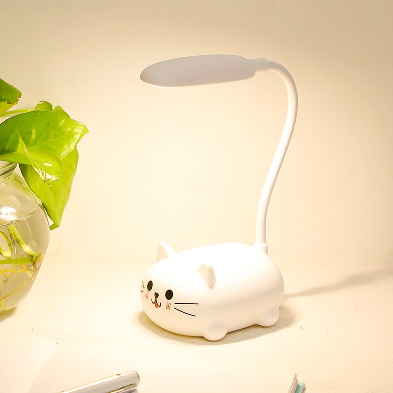 Cat Mini Table Lamp — Warm LED Mood Lighting for Bedside — Lifestyle 3
