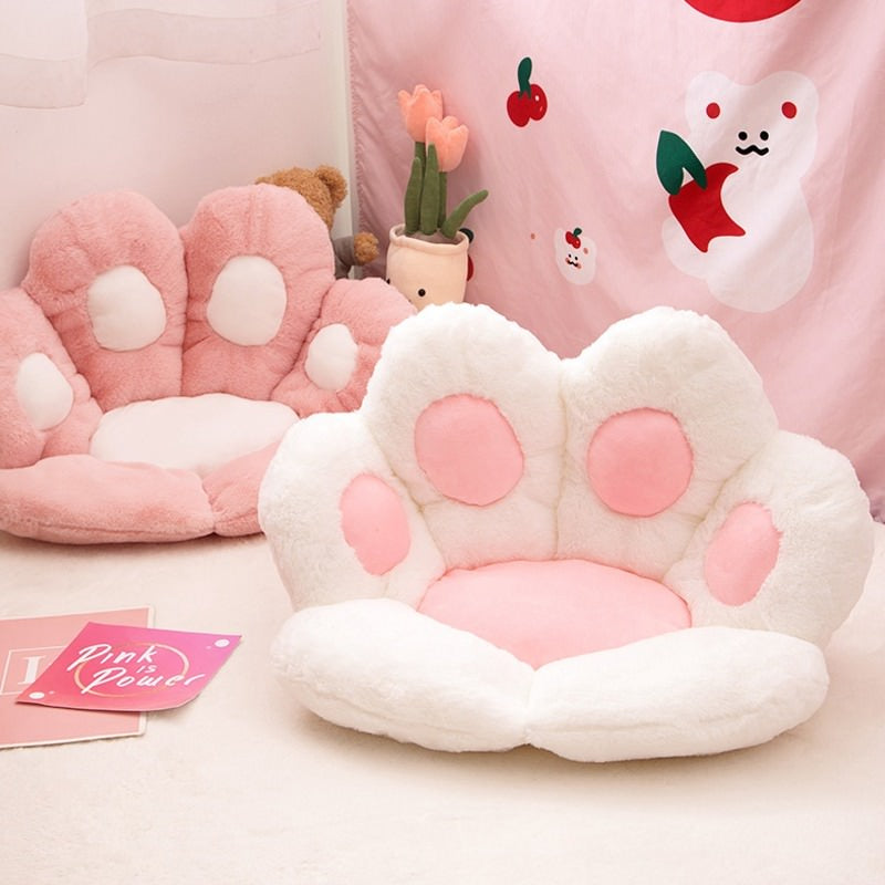 Cat Paw Seat Cushion — Plush Pad for Chairs and Floors — Lifestyle 2