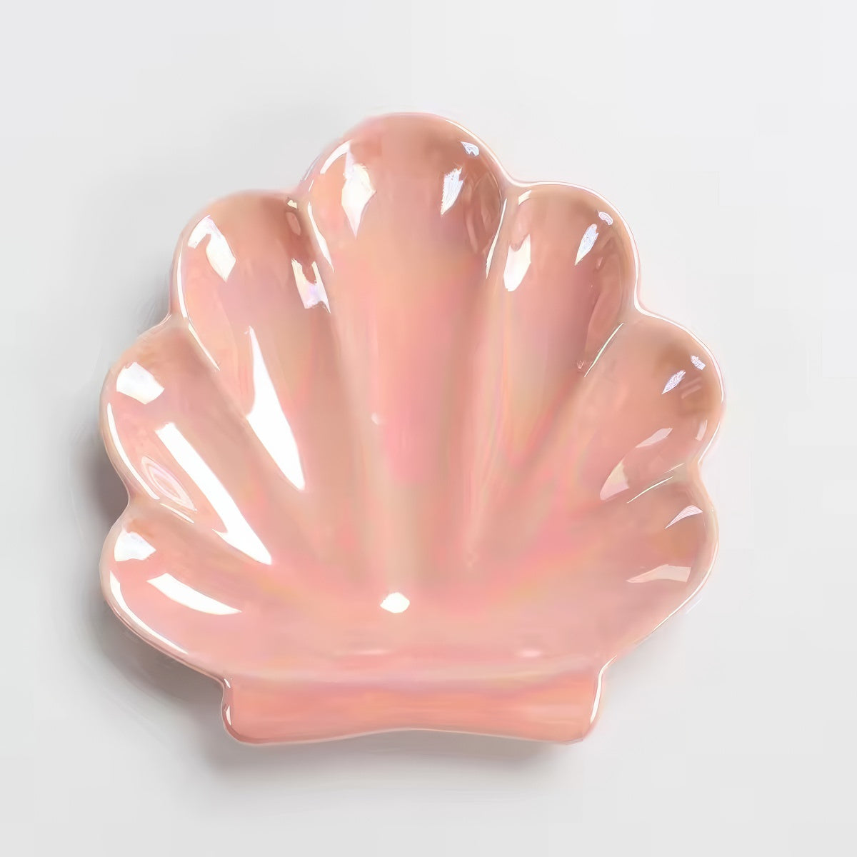 Iridescent Ceramic Seashell Jewelry Tray — Considered Home Styling — Lifestyle 4