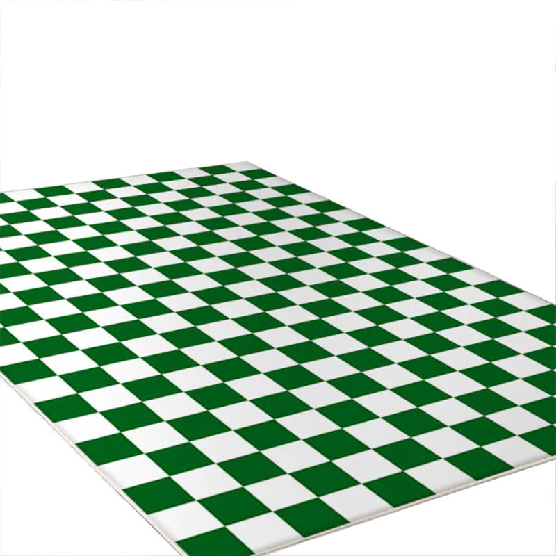 Checkered Carpet — Soft Accent Rug for Bedroom Layering — Lifestyle 3