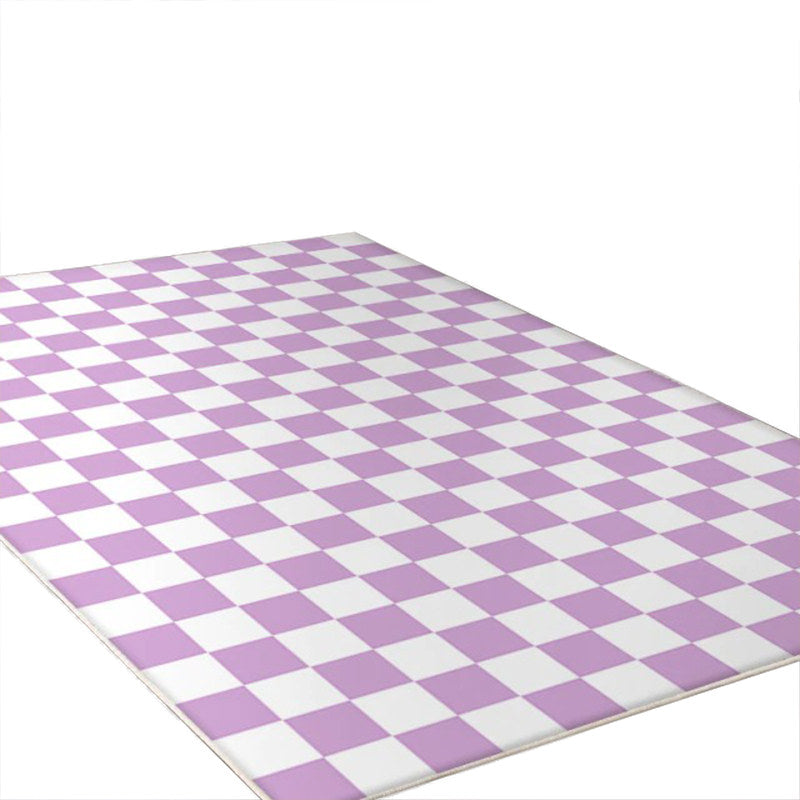 Checkered Carpet — Soft Accent Rug for Bedroom Layering — Lifestyle 4