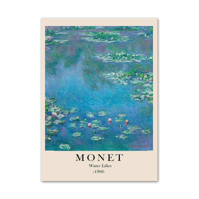 Monet Scenery Art Canvas Posters — Considered Home Styling — Lifestyle 3