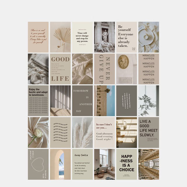 Color Shades & Quotes Wall Collage Cards — Considered Home Styling — Lifestyle 6