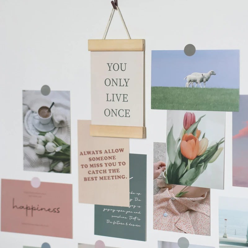 Color Shades & Quotes Wall Collage Cards — Considered Home Styling — Detail