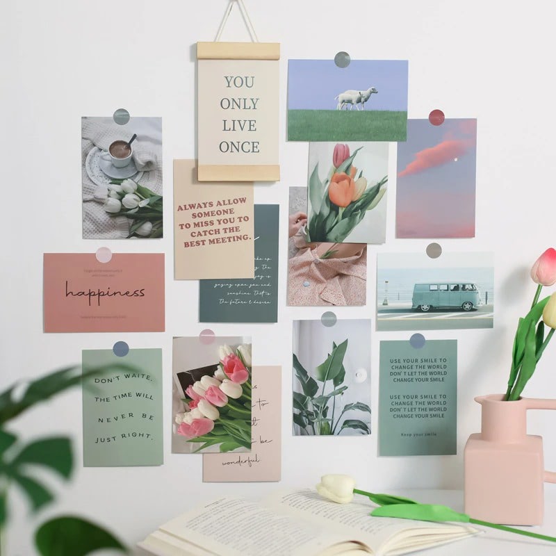 Color Shades & Quotes Wall Collage Cards — Considered Home Styling — Front view