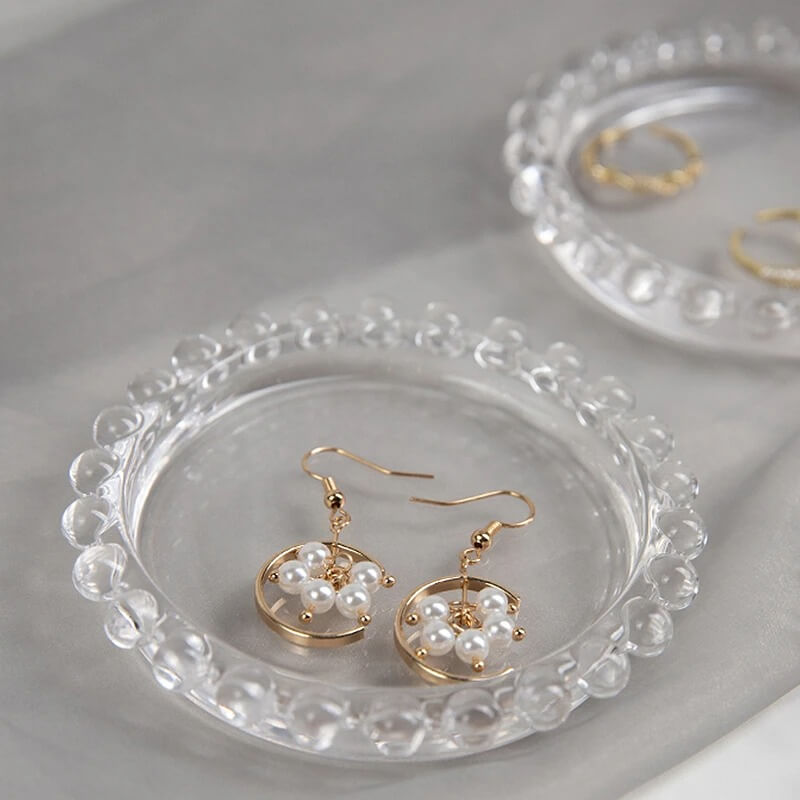 Glass Jewelry Tray — Considered Home Styling — Front view