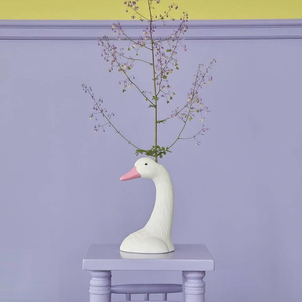 Goose Ceramic Vase — Decorative Vase for Considered Styling — Detail