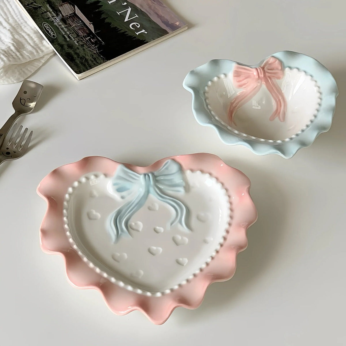 Pastel Heart-Shaped Saucer — Considered Home Styling