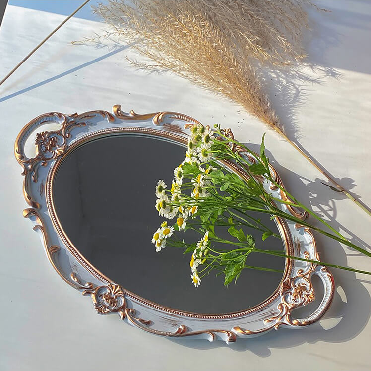 Vintage Mirrored Oval Tray — Considered Home Styling — Lifestyle 6