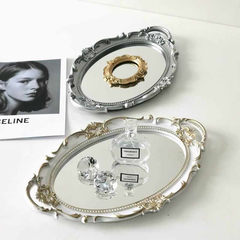 Vintage Mirrored Oval Tray — Considered Home Styling — Lifestyle 5