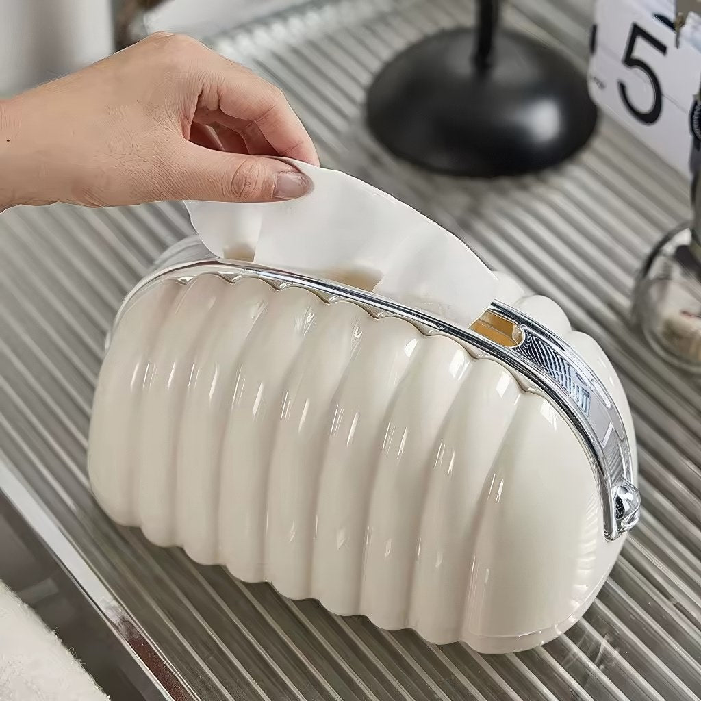 Clutch Bag Tissue Box Holder — Considered Home Styling — Lifestyle 1