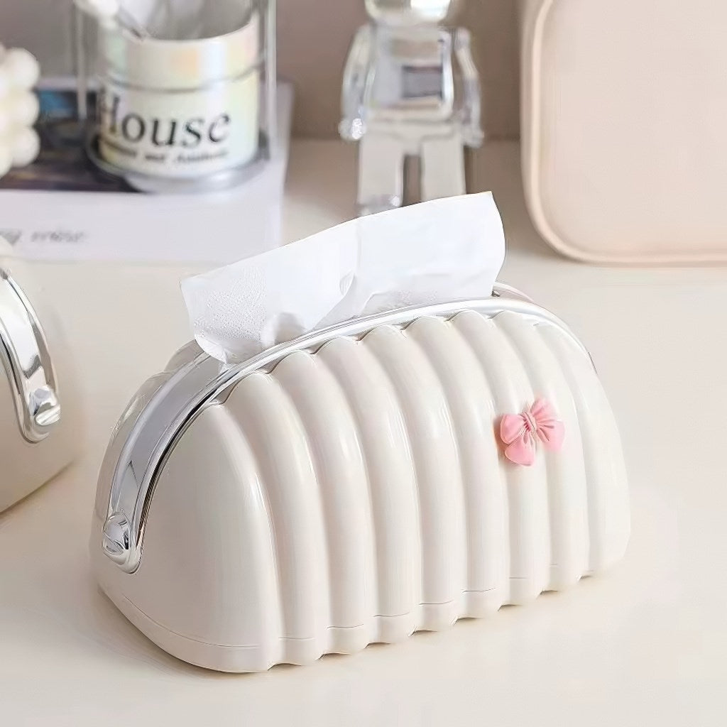 Clutch Bag Tissue Box Holder — Considered Home Styling — Lifestyle 3