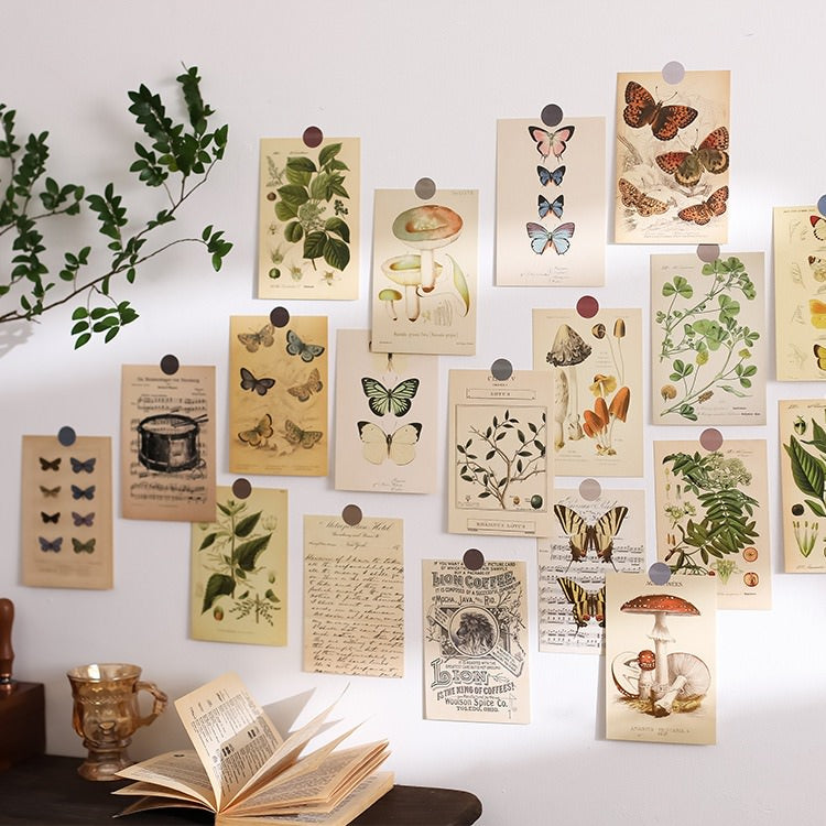 Butterflies Wall Collage Postcards — Considered Home Styling — Detail