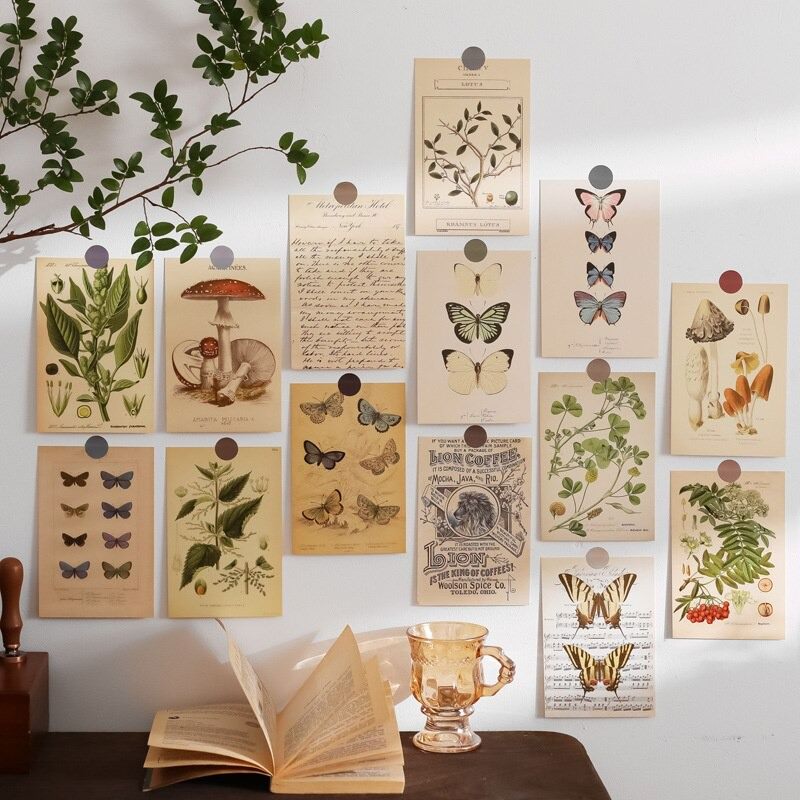 Butterflies Wall Collage Postcards — Considered Home Styling — Front view