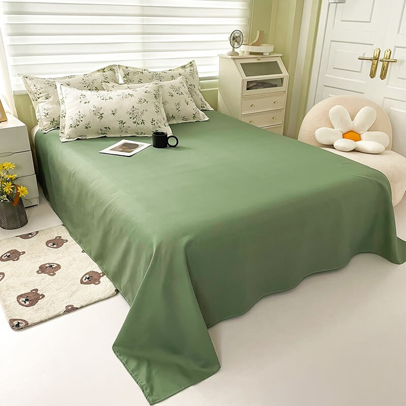 Vintage Chamomile Flower Bedding Set — Soft-Touch Cotton Duvet & Pillowcases — Lifestyle 6