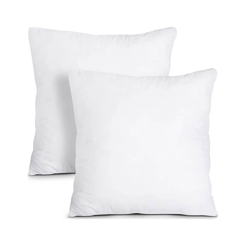 Cotton Throw Pillow Insert — Soft Textured Pillow for Bedroom Layering — Front view