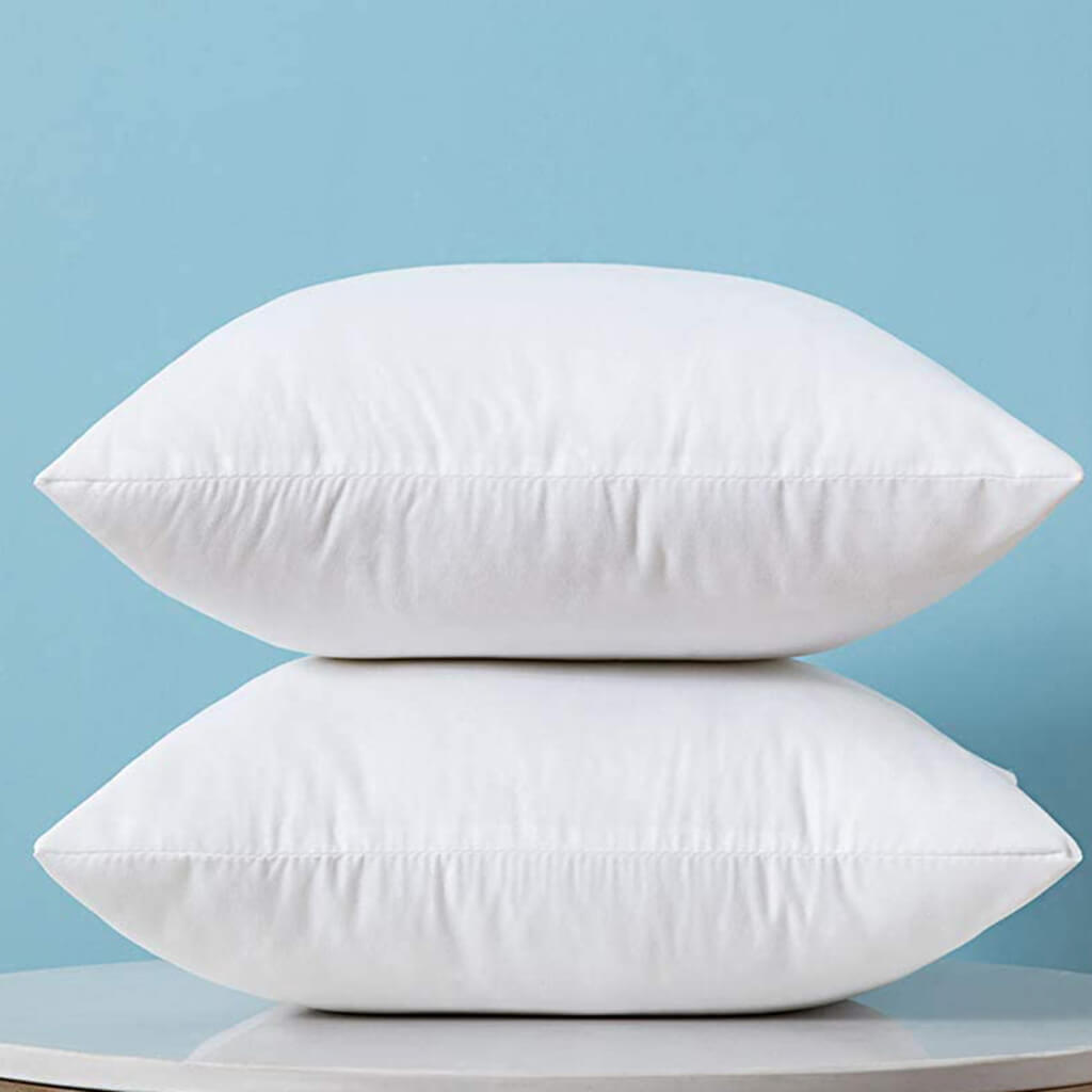 Cotton Throw Pillow Insert — Plump Cushion Filler for Decorative Covers — Detail
