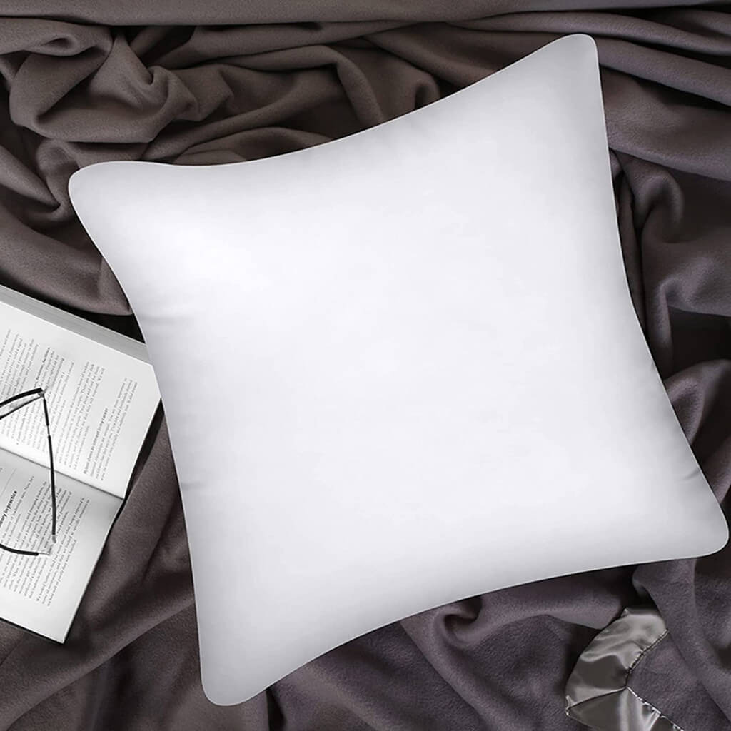 Cotton Throw Pillow Insert — Soft Textured Pillow for Bedroom Layering — Lifestyle 2