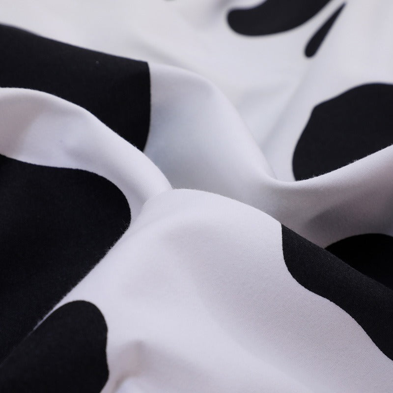 Cow Print Bedding Set — Soft-Touch Cotton Duvet & Pillowcases — Lifestyle 7