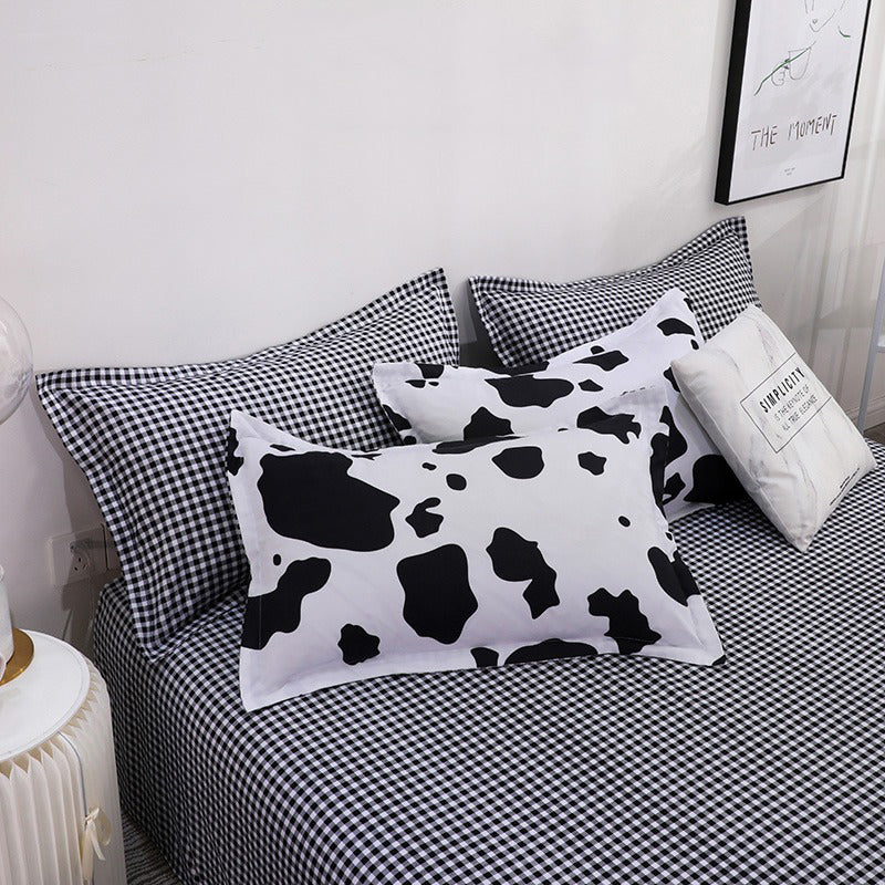 Cow Print Bedding Set — Soft-Touch Cotton Duvet & Pillowcases — Lifestyle 4