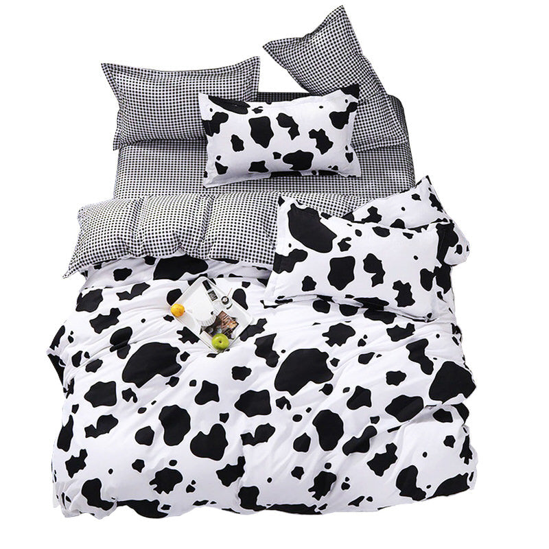 Cow Print Bedding Set — Soft-Touch Cotton Duvet & Pillowcases — Front view