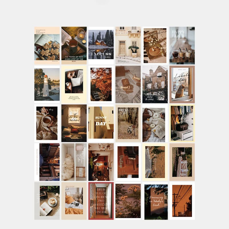 Autumn Sunny Days Wall Collage Cards — Considered Home Styling — Lifestyle 4