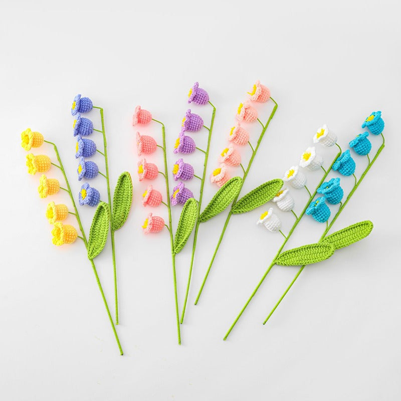 Crochet BellFlowers — Soft Plush Companion for Desk and Bedroom — Front view