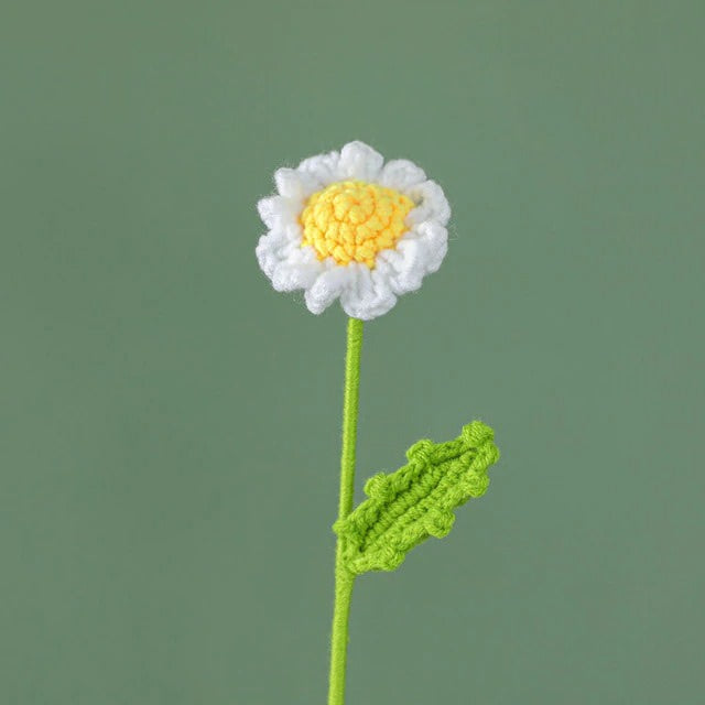 Crochet Daisy Flowers — Soft Plush Companion for Desk and Bedroom — Lifestyle 1