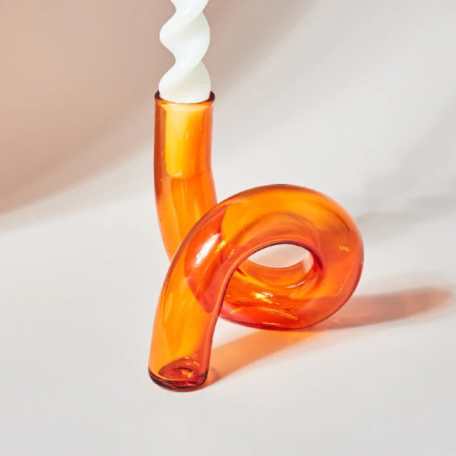 Curved Tube Candle Holder — Decorative Vase for Considered Styling — Lifestyle 4