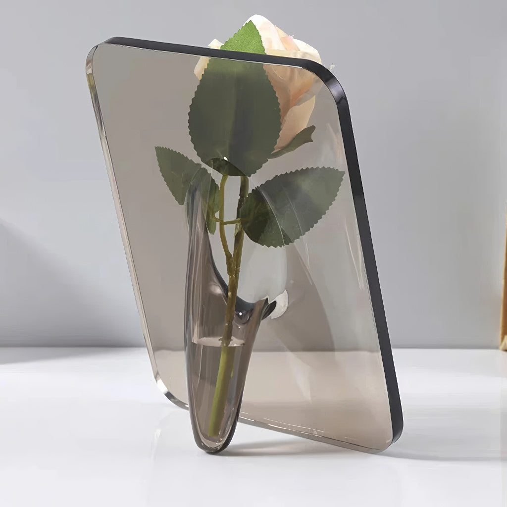 Curved Wormhole Acrylic Flower Vase — Decorative Vase for Considered Styling — Lifestyle 5