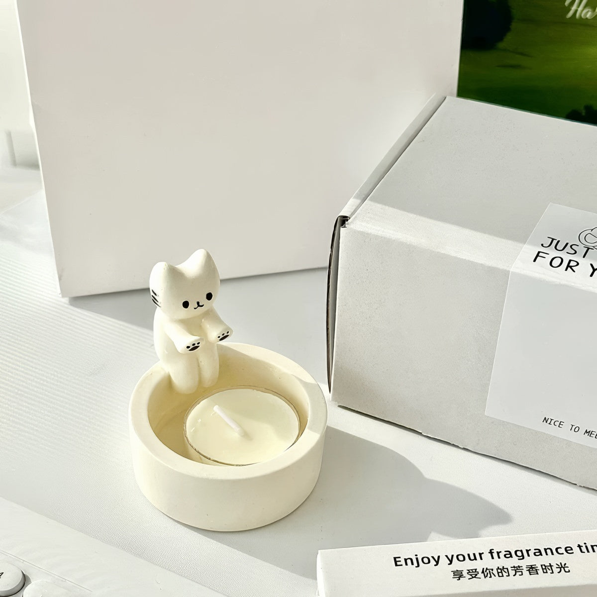 Hand-Warming Cat Candle Holder — Decorative Accent for Considered Styling — Lifestyle 3