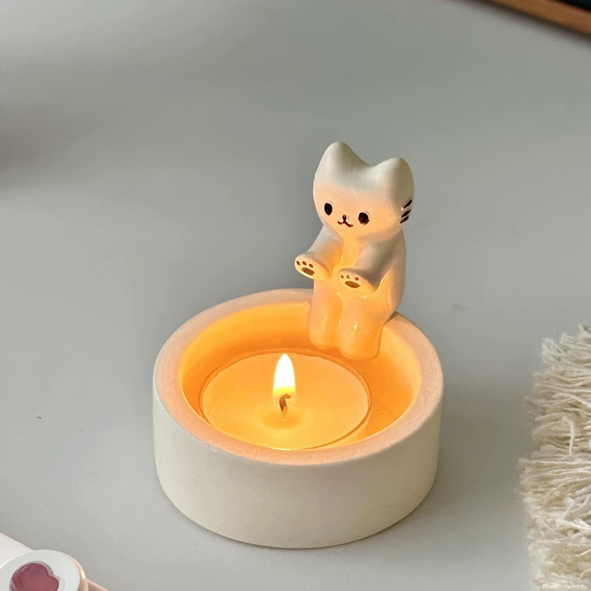Hand-Warming Cat Candle Holder — Decorative Accent for Considered Styling — Lifestyle 2