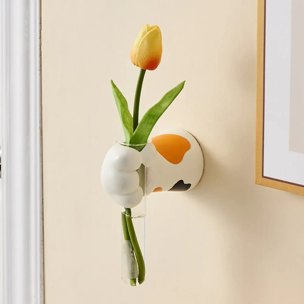 Cat Paw Wall Hanging Vase — Considered Home Styling — Front view