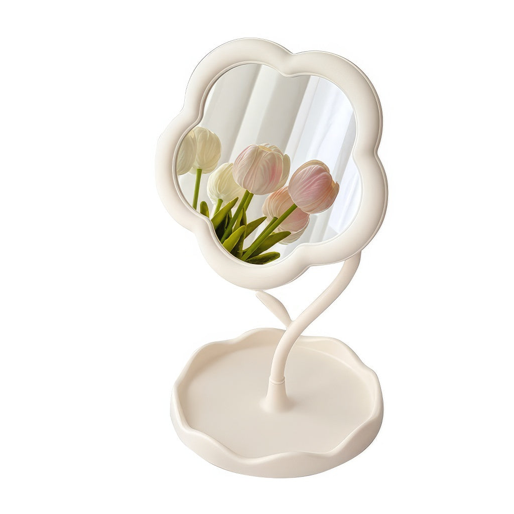 Flower Shaped Makeup Mirror — Considered Home Styling — Front view