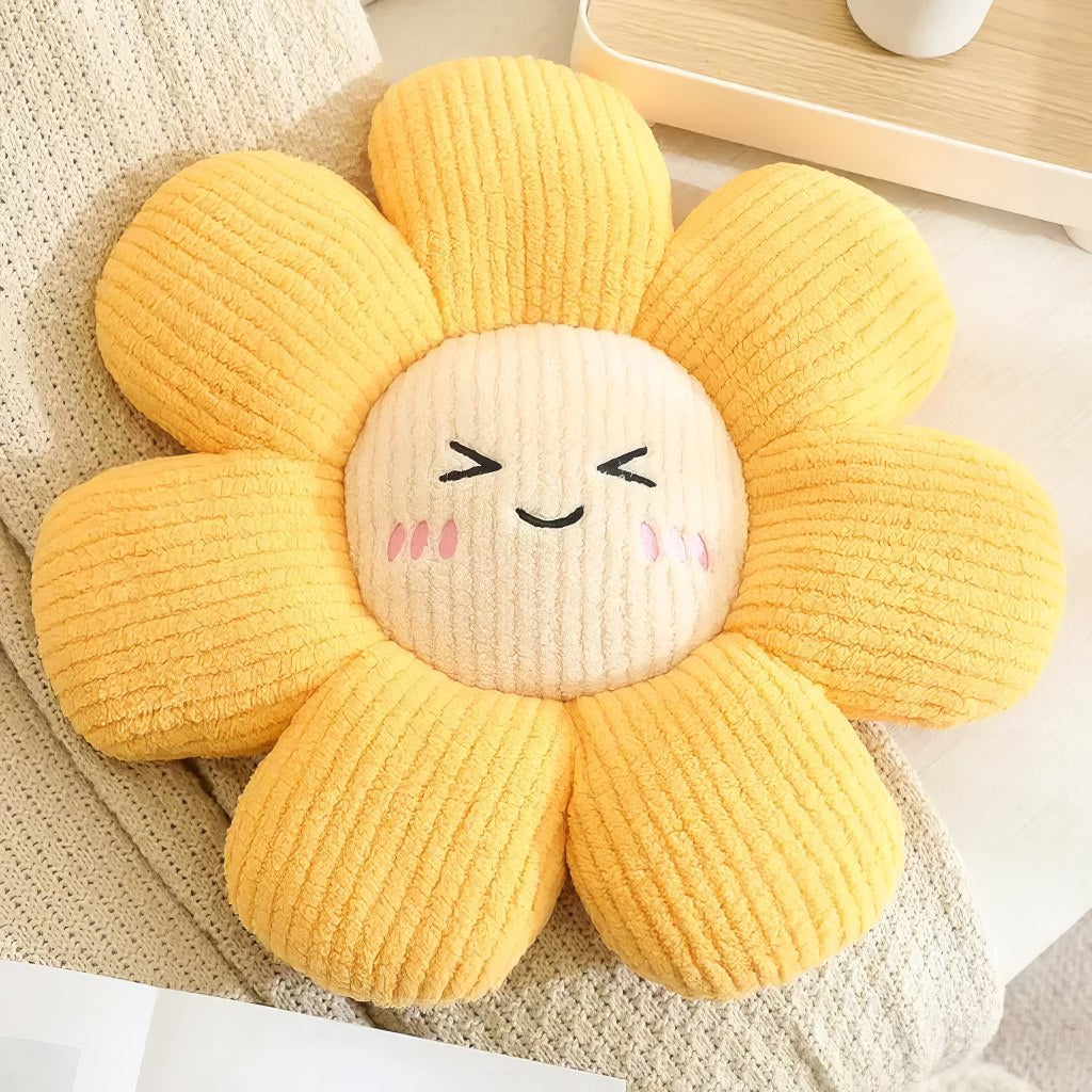 Daisy Throw Pillow — Petal-Shaped Cushion for Bedrooms — Lifestyle 6
