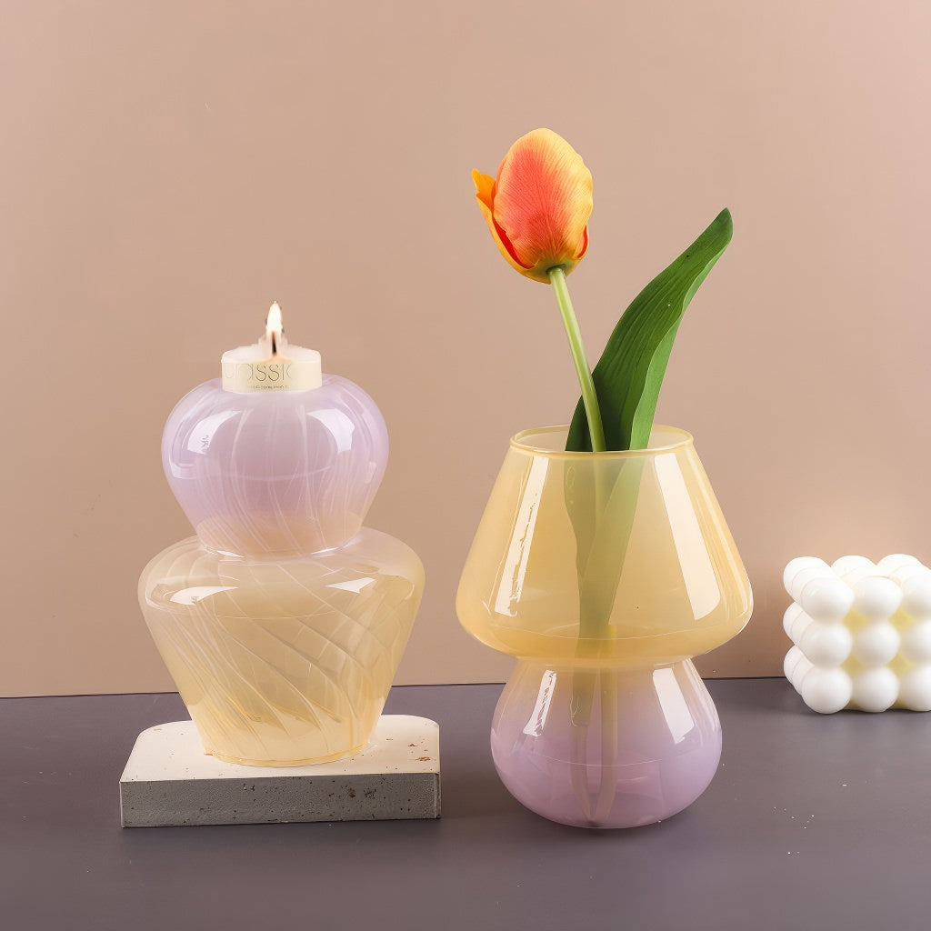 Mushroom Glass Vase — Decorative Vase for Considered Styling — Detail