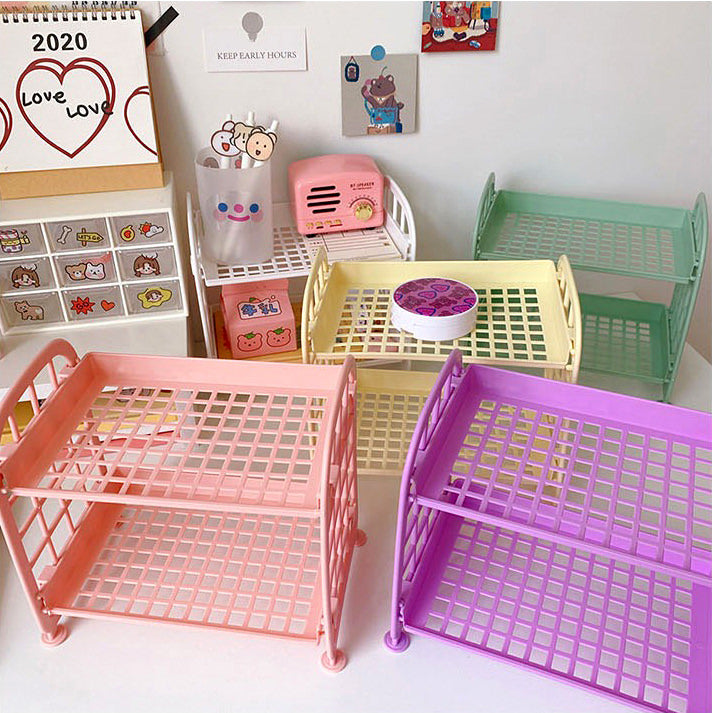 Two-Storey Desk Shelf — Considered Home Styling — Front view