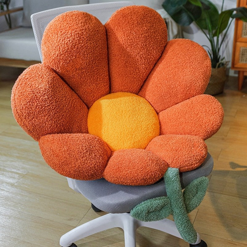 Daisy Flower Plush Seat Cushion — Lifestyle 3