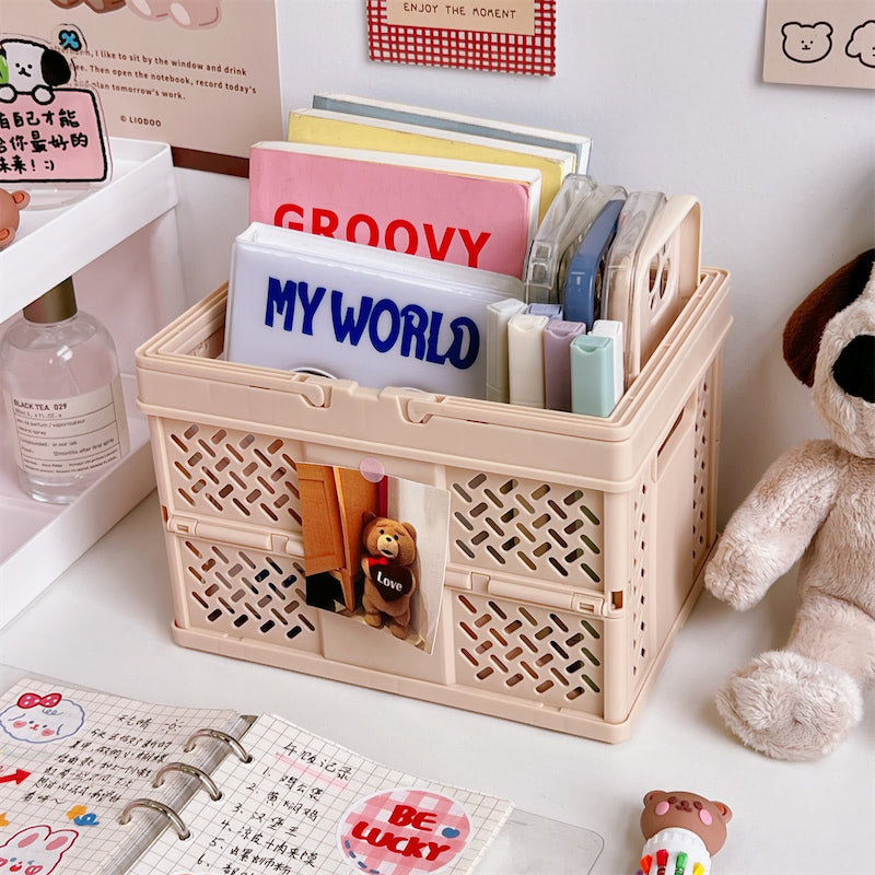 Folding Mini Storage Basket — Considered Home Styling — Lifestyle 1
