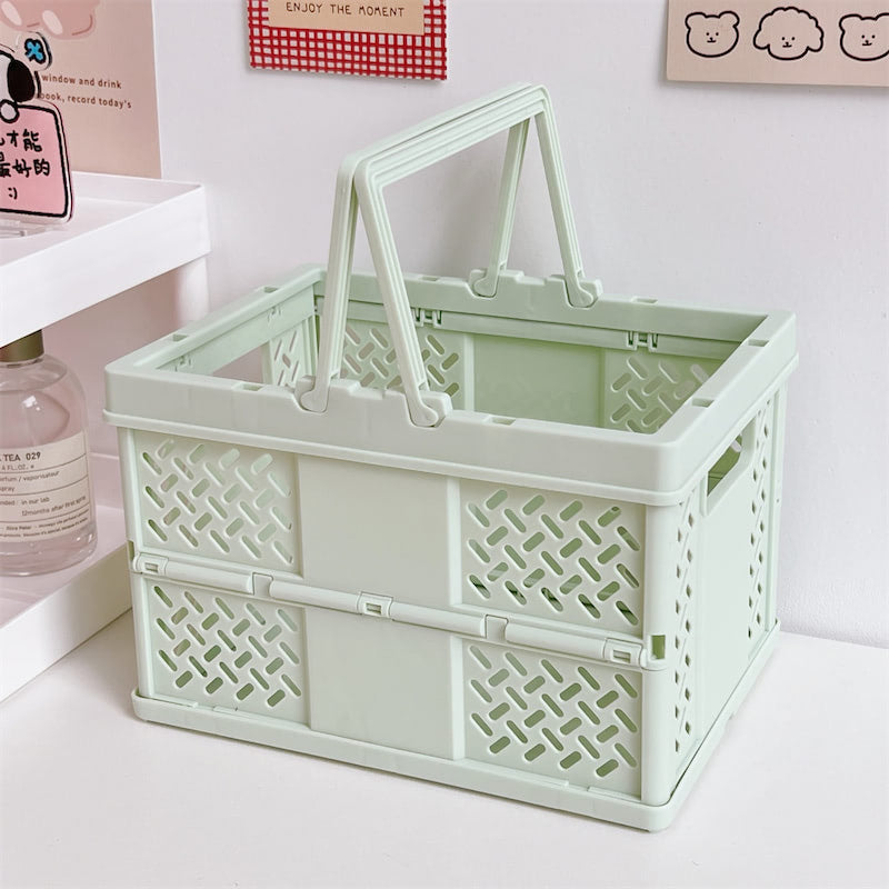 Folding Mini Storage Basket — Considered Home Styling — Lifestyle 6