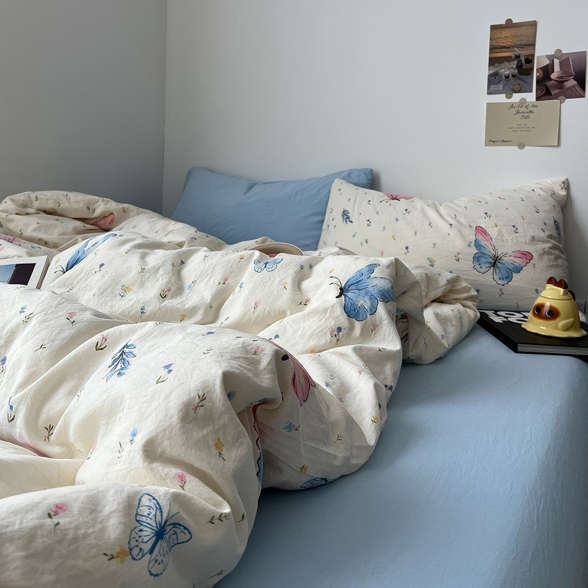 Dreamy Butterflies Bedding Set — Soft-Touch Cotton Duvet & Pillowcases — Front view
